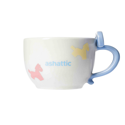 ashattic Rotating Teacup Scented Candle — Black Sesame Cloud